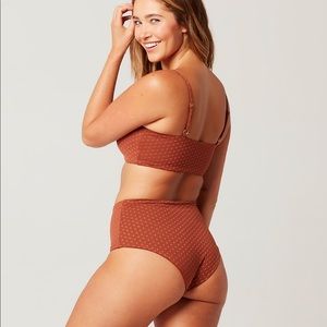 NWT LSpace On The Dot Texture Portia Bikini Bottom